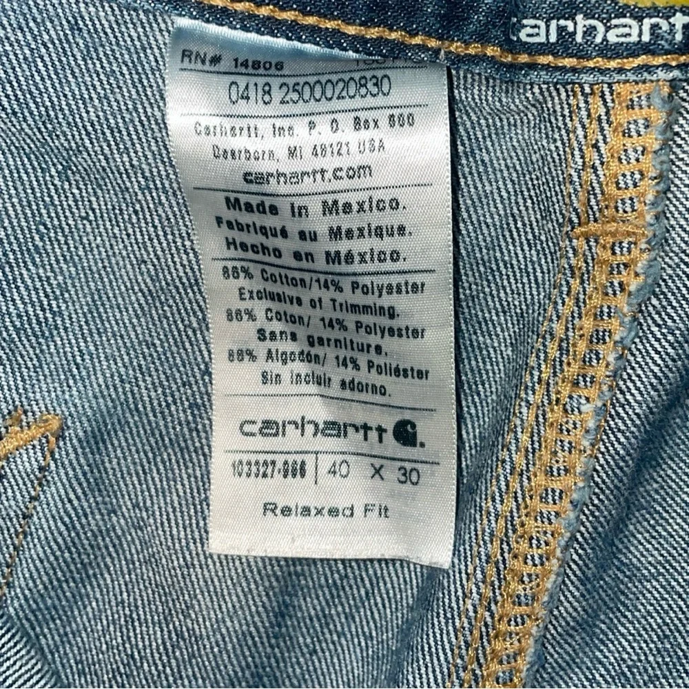Carhartt 40x30 Carpenter Jeans; Relaxed Fit, Work Jeans, Men‎